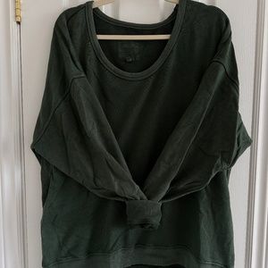 Aerie summer daze sweatshirt size medium green